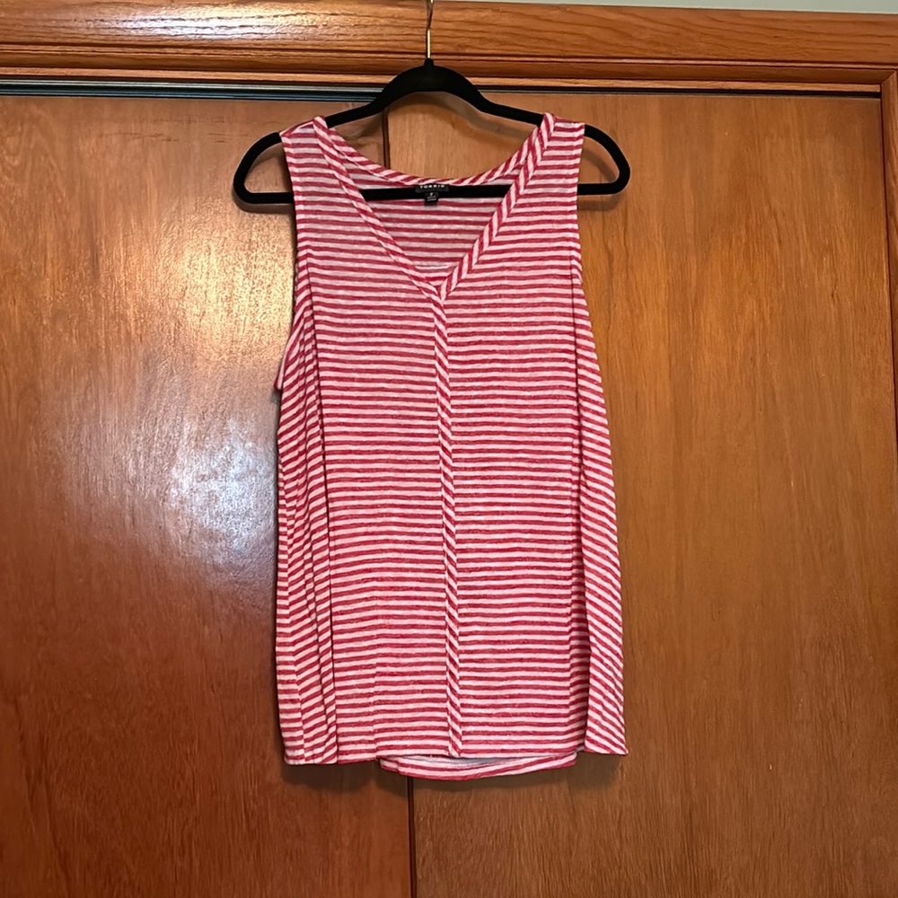 Red White Stripe tank top